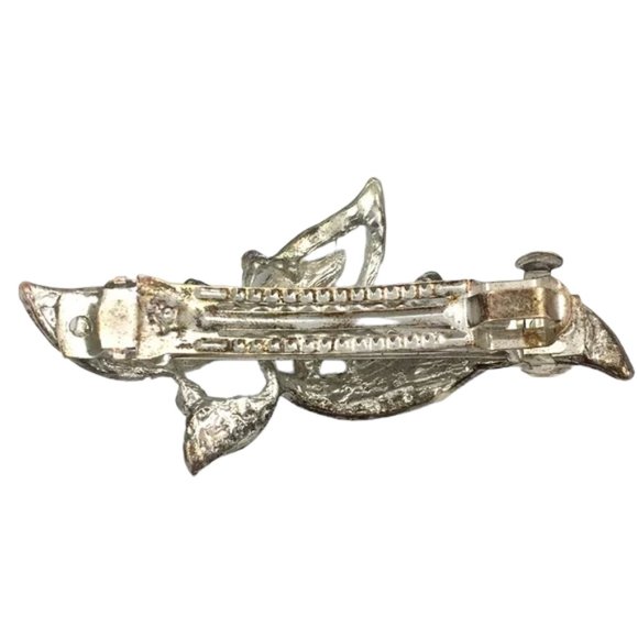 Vintage Pearl & Diamond French Barrette - Picture 2 of 4